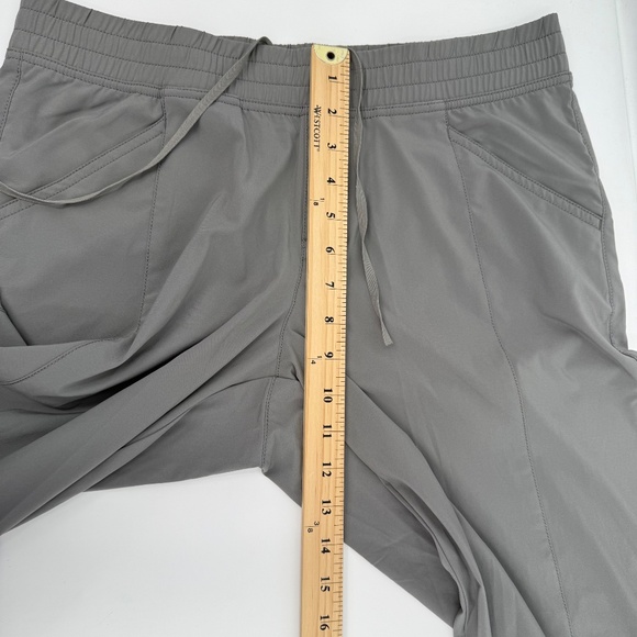 North Face Pants Women 10 Gray Lightweight Stretch Tapered Gorpcore Pockets - Picture 11 of 14